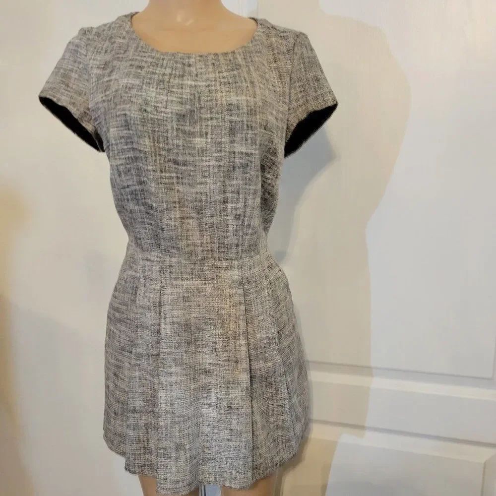 Forever 21 Mini Dress -GRAY/BLACK Solid Dresses